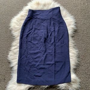 Victoria’s Secret Rare Navy Blue Midi Pencil Skirt Career
